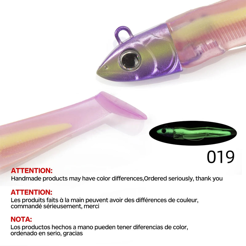 Hunthouse Black Minnow 7g/12g/25g/40g/60g/90g/120g Easy Shiner Fishing Lure Soft Lure Jig Bait Bass Pike Fishing Leurre Souple