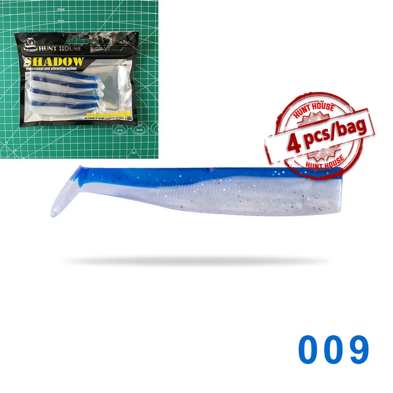 Hunthouse Black Minnow 7g/12g/25g/40g/60g/90g/120g Easy Shiner Fishing Lure Soft Lure Jig Bait Bass Pike Fishing Leurre Souple