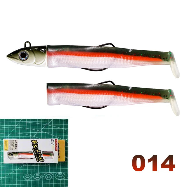 Hunthouse Black Minnow 7g/12g/25g/40g/60g/90g/120g Easy Shiner Fishing Lure Soft Lure Jig Bait Bass Pike Fishing Leurre Souple