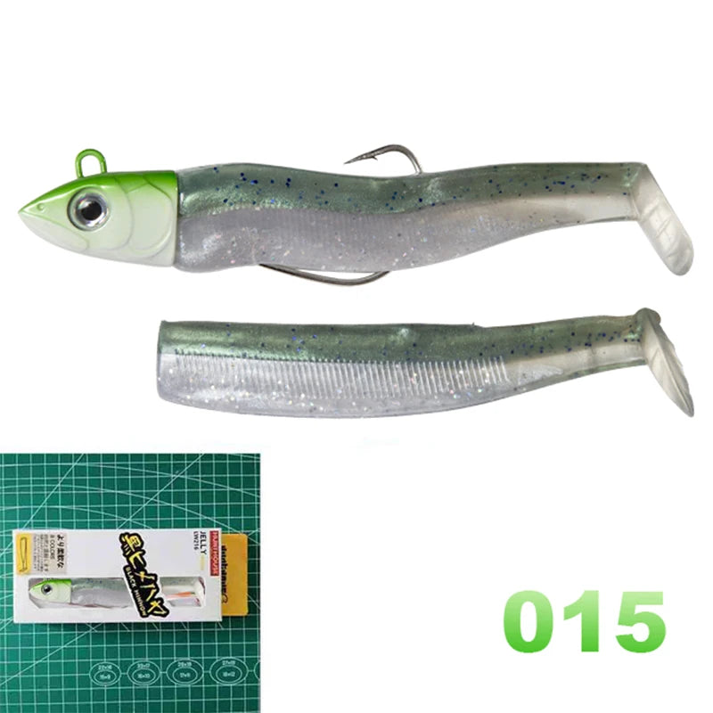 Hunthouse Black Minnow 7g/12g/25g/40g/60g/90g/120g Easy Shiner Fishing Lure Soft Lure Jig Bait Bass Pike Fishing Leurre Souple