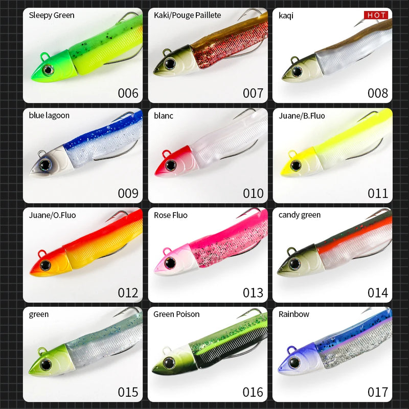 Hunthouse Black Minnow 7g/12g/25g/40g/60g/90g/120g Easy Shiner Fishing Lure Soft Lure Jig Bait Bass Pike Fishing Leurre Souple