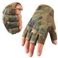 Tactical Fingerless Gloves Sports Airsoft Combat Paintball Shooting Hunting Driving Work Non-slip Anti-sweat Half Finger Men