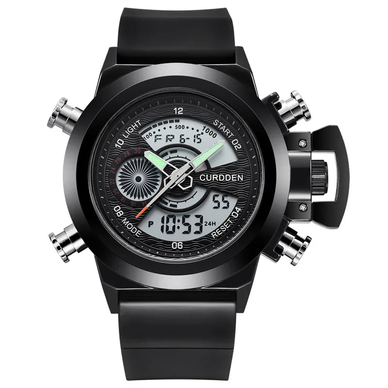 Relógio Masculino Original de Marca Famosa, Estilo Casual, Pulseira de Nylon, Duplo Horário, Multifuncional, Esportivo, Montre Homme Reloj Hombre
