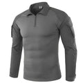Camiseta tática masculina para atividades ao ar livre, caminhadas, combate militar, camuflagem CP, manga longa, caça, escalada, algodão, roupas esportivas.