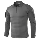 Camiseta tática masculina para atividades ao ar livre, caminhadas, combate militar, camuflagem CP, manga longa, caça, escalada, algodão, roupas esportivas.