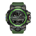Relógio Digital Masculino SANDA 3133, Estilo Militar Esportivo, Cronômetro, Quartzo, Marca de Luxo, LED, Resistente à Água, Relógio Eletrônico Masculino