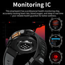 Novo Smartwatch GPS 2025 com mapas offline, memória de 4GB, reprodutor de vídeo, relógio inteligente esportivo militar masculino, resistente à água até 30m para natação, tela AMOLED.