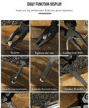 14 in 1 Tactical Multi-functional with Folding Pliers Bottle Opener Knife - EDC Pocket Gear for Outdoor Hiking Camping Survival