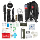 Kit de primeiros socorros de sobrevivência, conjunto completo de sobrevivência com sistema Molle, equipamento para atividades ao ar livre, kit de emergência, bolsa para traumas, kit de primeiros socorros individual para camping, trilhas e aventuras.