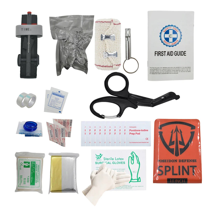 Survival First Aid Kit Survival full set Molle Outdoor Gear Emergency Kits Trauma Bag Camping Hiking IFAK Adventures