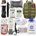 Outdoor Survival First Aid Kit with Molle Bag Medical Emergency IFAK Military Tourniquet Bleeding Control Israel Bandage