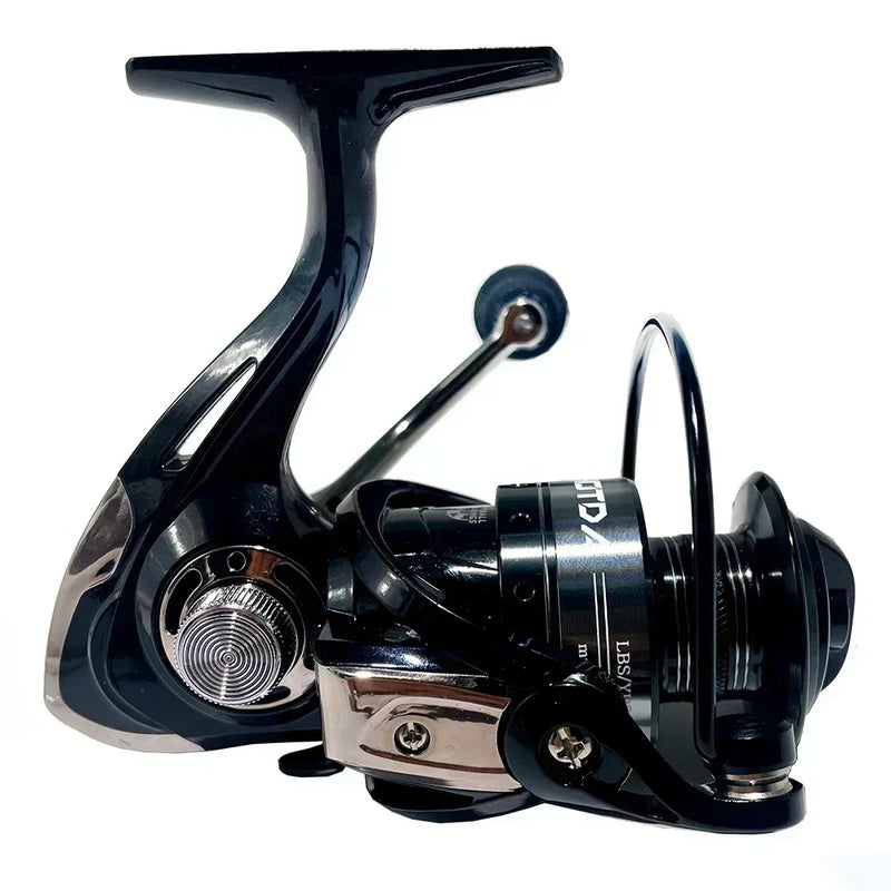 Conjunto de Vara e Carretel de Pesca Superresistente 1,5-2,4m com Vara Telescópica e Carretel Giratório Séries 2000 e 3000 para Pesca Marítima