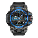 Relógio Digital Masculino SANDA 3133, Estilo Militar Esportivo, Cronômetro, Quartzo, Marca de Luxo, LED, Resistente à Água, Relógio Eletrônico Masculino