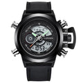 Relógio Masculino Original de Marca Famosa, Estilo Casual, Pulseira de Nylon, Duplo Horário, Multifuncional, Esportivo, Montre Homme Reloj Hombre