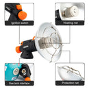 Aquecedor de camping portátil Widesea em aço inoxidável, lareira para inverno, fogão a gás para trilhas e equipamentos de sobrevivência.