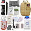 Outdoor Survival First Aid Kit with Molle Bag Medical Emergency IFAK Military Tourniquet Bleeding Control Israel Bandage