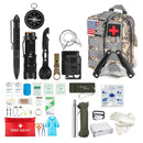 Kit de primeiros socorros de sobrevivência, conjunto completo de sobrevivência com sistema Molle, equipamento para atividades ao ar livre, kit de emergência, bolsa para traumas, kit de primeiros socorros individual para camping, trilhas e aventuras.