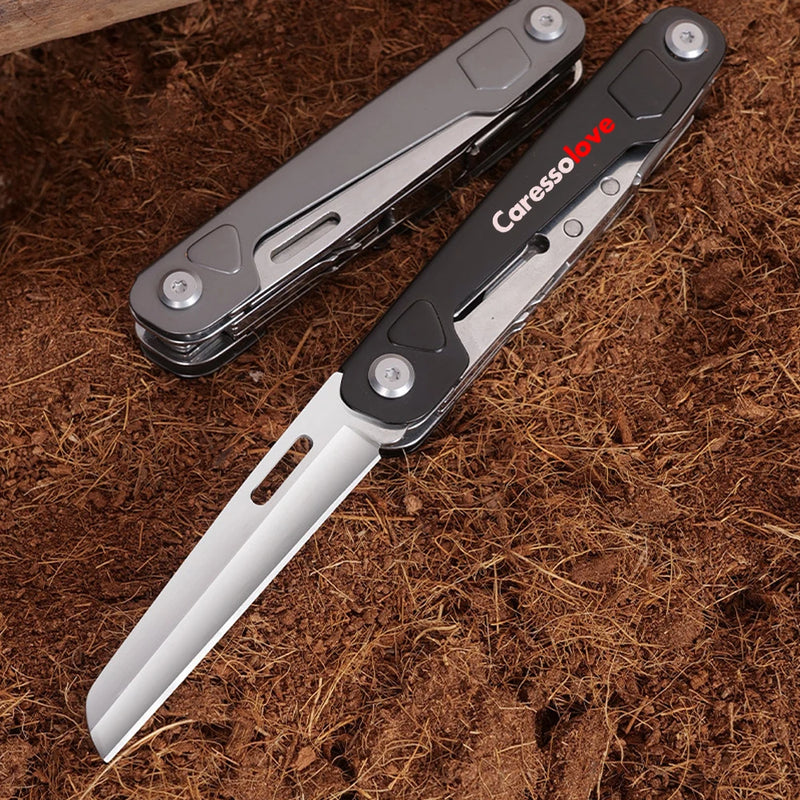 45HRC Portable Multitool Pocket Knife Survival Camping Folding knife Scissors Saw EDC Hand Tools Outdoor Tactical Utility Knife