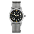 Relógio militar Militado ML05 com movimento de quartzo Ronda 515, cristal de safira abaulado com revestimento antirreflexo de alta transparência e luminescência, 38 mm, estilo vintage.