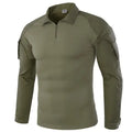 Camiseta tática masculina para atividades ao ar livre, caminhadas, combate militar, camuflagem CP, manga longa, caça, escalada, algodão, roupas esportivas.