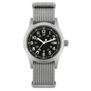 Relógio militar Militado ML05 com movimento de quartzo Ronda 515, cristal de safira abaulado com revestimento antirreflexo de alta transparência e luminescência, 38 mm, estilo vintage.