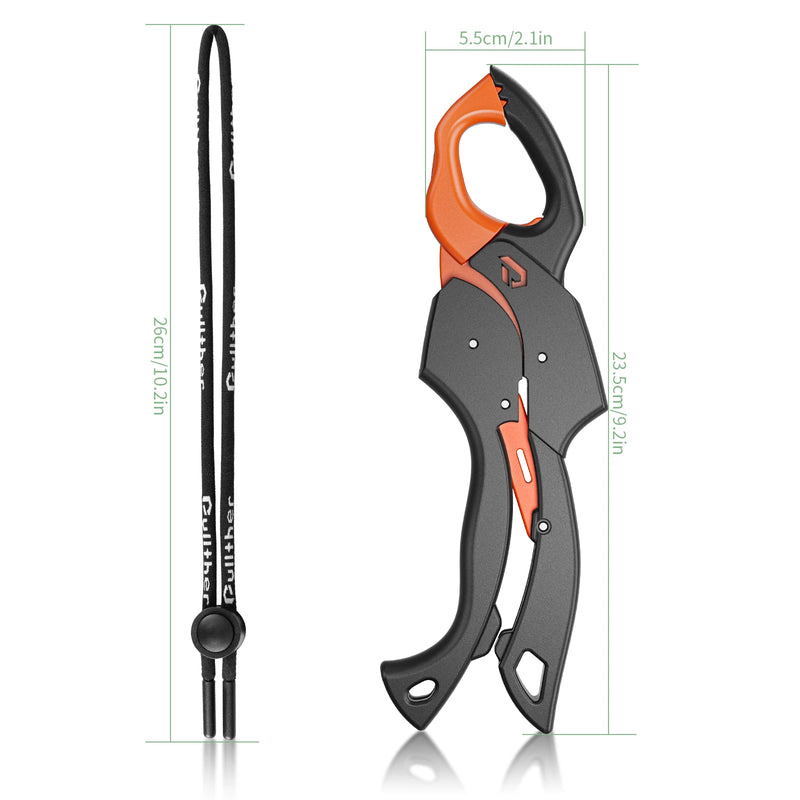 Pullther Fishing Gripper Pliers 45KG Strong Load-bearing Capacity Fish Lip Clip Grip Controller Fiberglass Grabber Tackle Tools