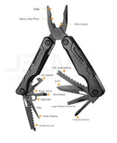 14 in 1 Tactical Multi-functional with Folding Pliers Bottle Opener Knife - EDC Pocket Gear for Outdoor Hiking Camping Survival