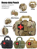 First Aid bag Upgrade Tactical EMT Pouch Rip Away Molle Medical kit IFAK Tear-Away Travel Outdoor Hiking mergency Survival kit