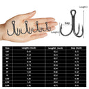 9KM 10Pcs Fishing Treble Hooks 3X Triple Hook Sea Fishing Hooks for Hard Lures for Freshwater Saltwater