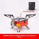 Fogão a gás portátil dobrável para camping, ideal para mochileiros, turistas, para cozinhar, fazer trilhas e piqueniques. 4600W