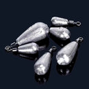 50pcs/set Fishing Weight Sinkers 3.5g 5g 7g 10g 14g Soft Bait Sinker Bass Fishing Tackle Accessories Tool for Free Slide Fishing