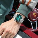 Relógio masculino POEDAGAR Business Men com data, dia da semana, à prova d'água, luminoso, luxuoso, de aço inoxidável, com mecanismo de quartzo.