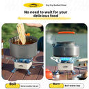 Fogão a gás portátil dobrável para camping, ideal para mochileiros, turistas, para cozinhar, fazer trilhas e piqueniques. 4600W