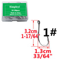 50pcs/Box Barbed High Carbon Steel Fishing Hooks Sea Worm Carp Single Circle Hook Set Fly Fishing Accessories Tackle  Fishhook