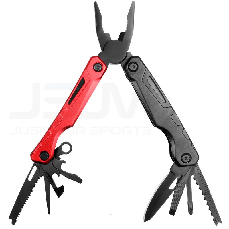 14 in 1 Tactical Multi-functional with Folding Pliers Bottle Opener Knife - EDC Pocket Gear for Outdoor Hiking Camping Survival