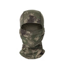 Balaclava camuflada para ciclismo, máscara facial completa para esportes ao ar livre, caça, caminhadas, esqui, máscara interna para capacete de motociclismo.