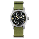 Relógio militar Militado ML05 com movimento de quartzo Ronda 515, cristal de safira abaulado com revestimento antirreflexo de alta transparência e luminescência, 38 mm, estilo vintage.