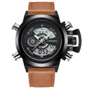Relógio Masculino Original de Marca Famosa, Estilo Casual, Pulseira de Nylon, Duplo Horário, Multifuncional, Esportivo, Montre Homme Reloj Hombre