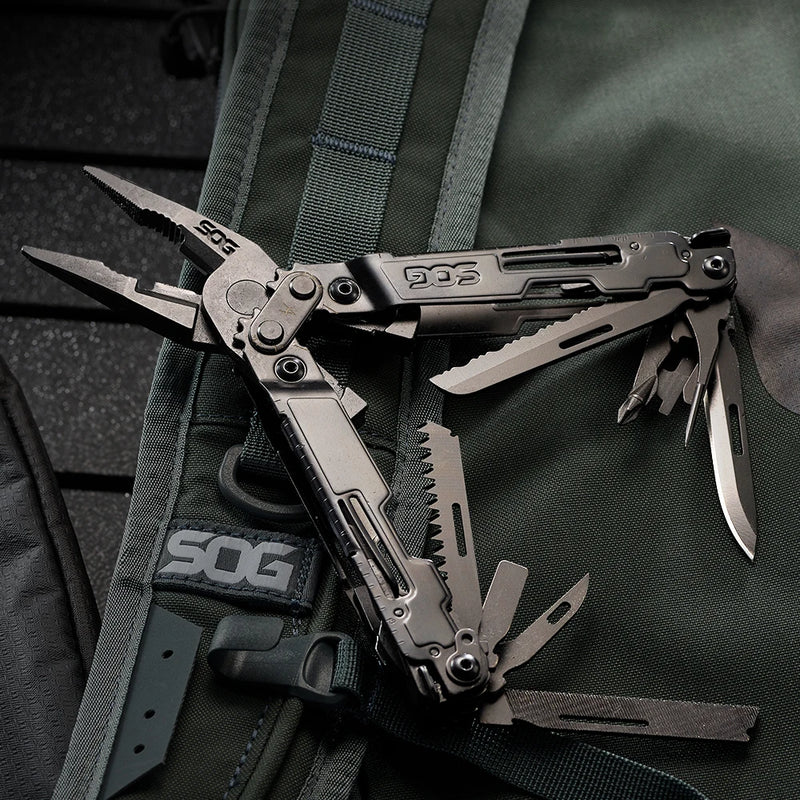SOG 21 Tools PowerAccessDeluxe Multi-tool Folding Pliers Pocket Knives Portable Tactical EDC Outdoor Camping Survival Multi Tool