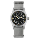 Relógio militar Militado ML05 com movimento de quartzo Ronda 515, cristal de safira abaulado com revestimento antirreflexo de alta transparência e luminescência, 38 mm, estilo vintage.