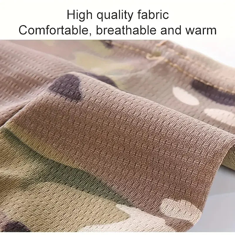 Balaclava camuflada para ciclismo, máscara facial completa para esportes ao ar livre, caça, caminhadas, esqui, máscara interna para capacete de motociclismo.