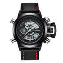 Relógio Masculino Original de Marca Famosa, Estilo Casual, Pulseira de Nylon, Duplo Horário, Multifuncional, Esportivo, Montre Homme Reloj Hombre