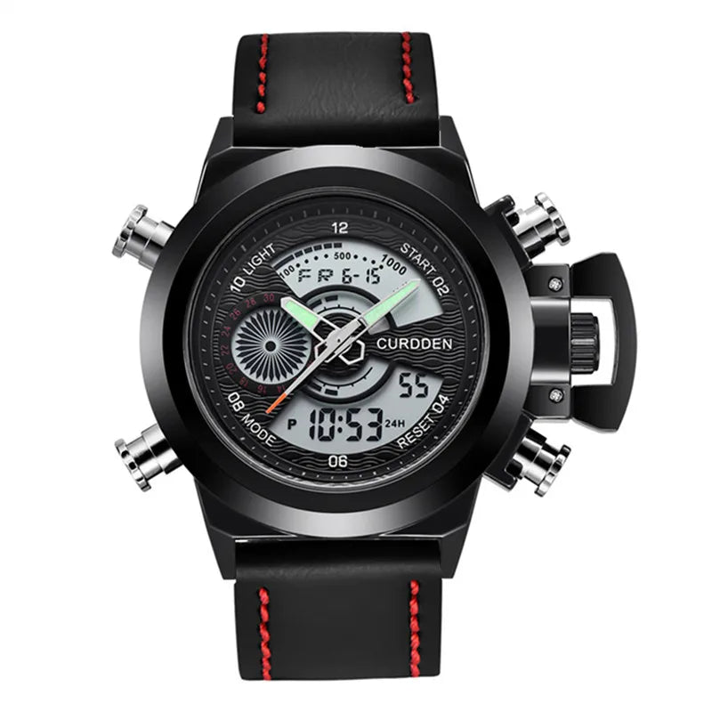 Relógio Masculino Original de Marca Famosa, Estilo Casual, Pulseira de Nylon, Duplo Horário, Multifuncional, Esportivo, Montre Homme Reloj Hombre